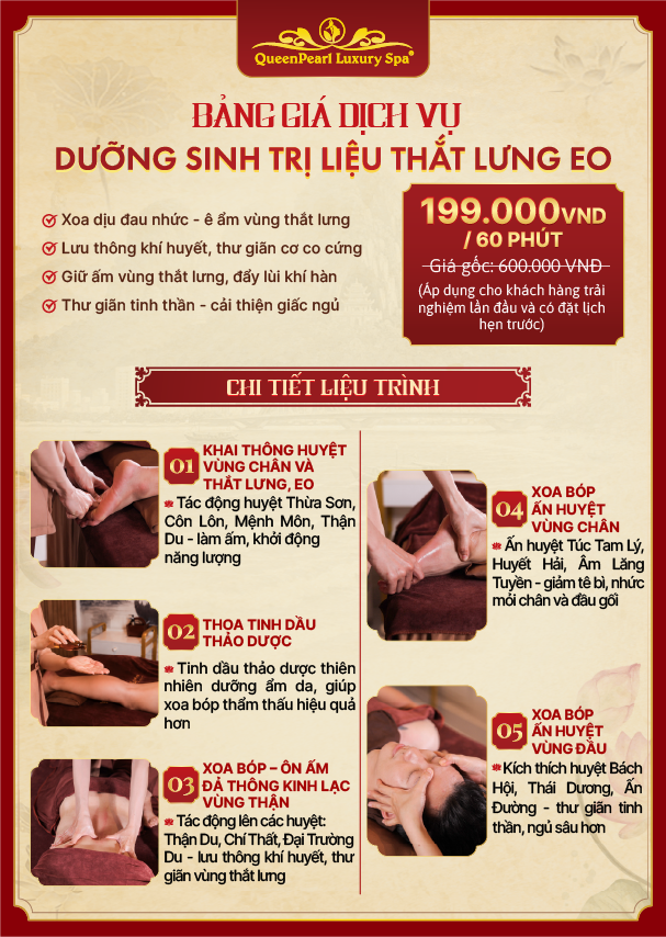 giá massage thắt lưng eo
